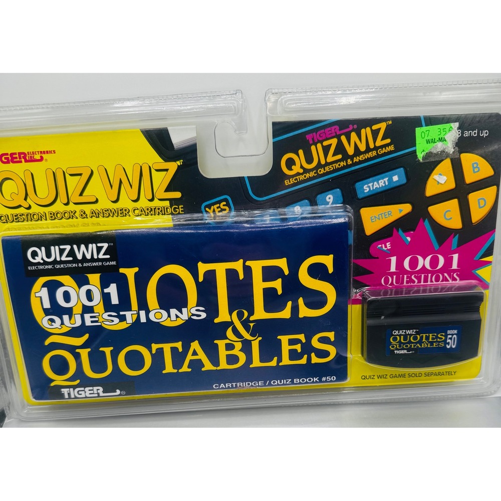 Tiger Electronics Quiz Wiz 1001 Questions Quotables Electronic Game Book 50